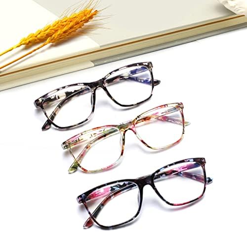 Henotin 6 Пакет Дами Очила За Читање Сина Светлина Блокирање Пролет Шарка Читателите Анти Очила Компјутер Очила