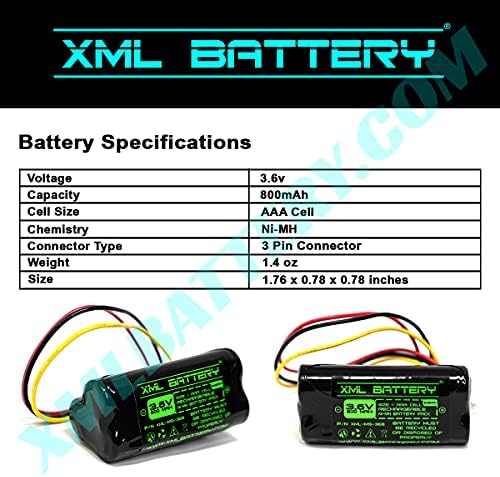 XML Батерија BTRY-LS42RAAOE-01 LS4278 3.6 v 800mAh Ni-MH Симбол LS-4278 LS4278-M L4278 DS6878 82-67705-01 K35466 LI-4278 DS-6878