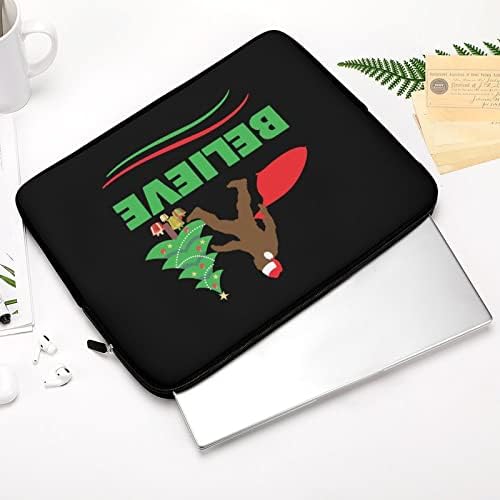 Божиќна лаптоп за лаптоп за лаптоп, заштитен лаптоп торба за лаптоп, кој носи куќиште за мажи за жени 15инч