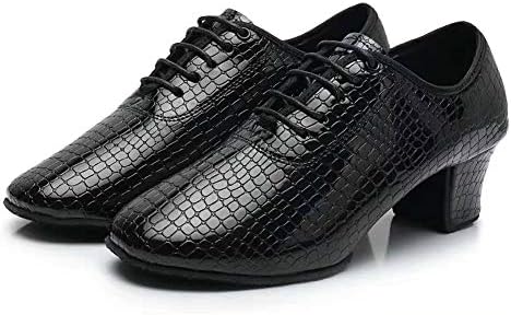 Ykxlm Машки и женски стандардни чевли за латински танцувачки чевли Професионални машка сала за танцување чевли џез танго Волц, чевли за изведба,
