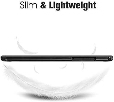 Fintie SlimShell Case за Samsung Galaxy Tab A 8.0 2019 без модел на пенкало, ултра тенок лесен три-пати на три-пати, црна