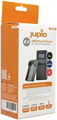 Комплет за полнач на jupio USB за Изберете 7.2 до 8.4V JVC, Samsung и Sony Batteries