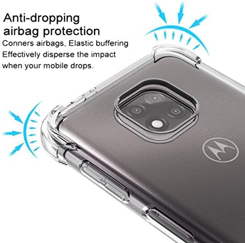 Ософтер За Moto G Power 2021 Случај Јасни Проѕирни Армирани Агли TPU Шок-Апсорпција Флексибилен Капак На Мобилен Телефон За Motorola G Моќ