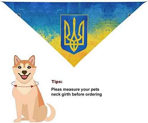 Фанистар украински Знаме Куче Бандана Миленичиња Триаголник Шамија Прилагодливи Мачка Лигавчиња Шамија За Мали Средни Големи Миленичиња