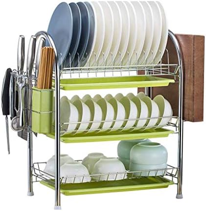 Dmuniz мијалници, решетката за садови, 3-слоеви кујнски материјали за сушење и миење садови за миење садови, метални решетки за