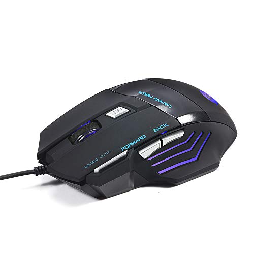 Глувчето за игра со минелоди, глувчето Proteus Spectrum Tunable Gaming USB 2.0 7-копчиња жичен Esports Gaming Mouse Black