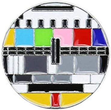 Амосфун ретро ТВ канали во облик на градите креативни брошеви уникатни брошучни пински костуми реквизити за декорација мал подарок за декор