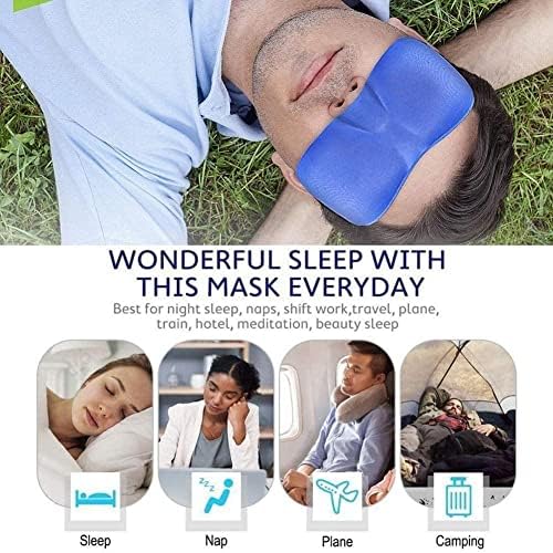 1 парчиња 3Д маска за спиење зацрвнување за слепиот за спиење за очи за очи мазна спиење маска за очи за очите маска за патување за