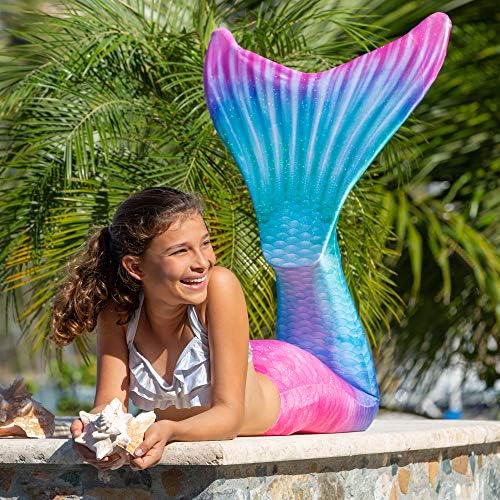 Fin Fun Limited Edition Сирена опашка за пливање за девојчиња и деца со монофин