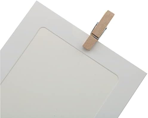 CSNSD хартиена рамка за слика 10 парчиња 4inch мешани бои wallид висечки хартиени рамки со ленти со лен и клипови DIY фото рамки