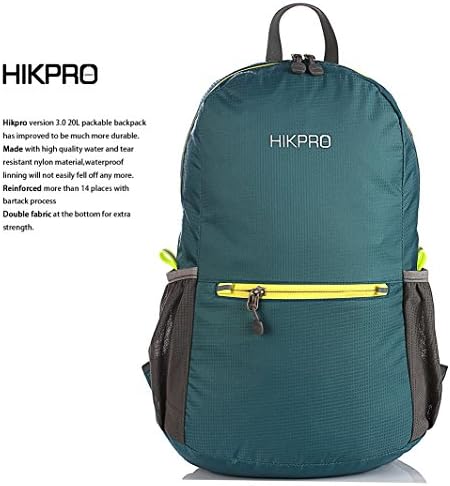 HIKPRO 20L - Најтрајниот ранец со пакуван ранец, отпорен на вода за пешачење за мажи и жени