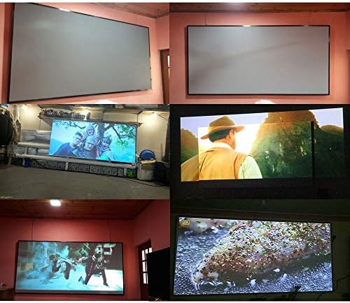 Екран на проектор за висока осветленост на Лиуз 60 100 120 инчи 16: 9 Рефлективно ткаенина ткаенина екранот за проекција
