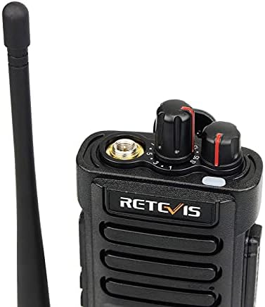 Retevis RT29 2 Начин Радија Воки Токи 6 Пакет Со IP55 Водоотпорен Микрофон, Слушалки, Двонасочни Радија Долг Дострел, Тешки Отпорни