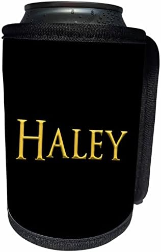 3drose Haley Популарно име на жена во Америка. Жолта на. - може да се лади обвивка за шише