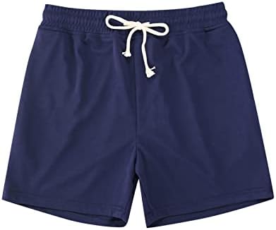 Смешно пливање на мажи смешно, машка шорцеви случајни класични вклопуваат летни шорцеви на плажа со еластична половината и џебовите