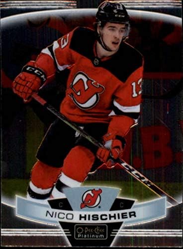 2019-20 О-пи-чиста платина 143 Нико Хишиер Newу Jerseyерси ѓаволи НХЛ хокеј за тргување со картички