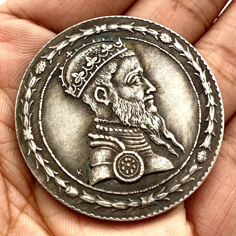1565 Скитници Монета Круна Стариот Човек Сребрен Долар Месинг Стариот Сребрен Медал Занает 40мм Бакар Сребрена Монета Комеморативна