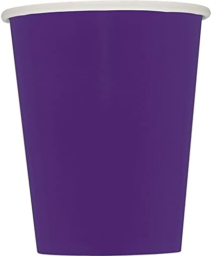 Уникатни чаши за неонска хартија, 9oz, виолетова