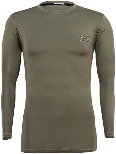 Термичка долна облека за основни слоеви за мажи - долга кошула со долг ракав, долг nsонс Топ