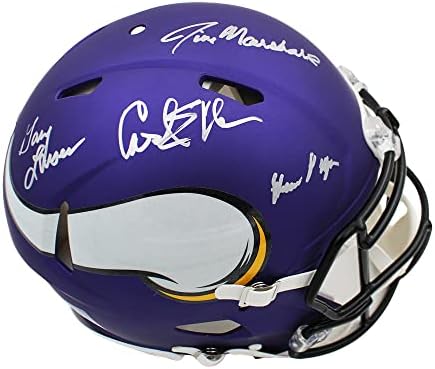 Виолетови Луѓе Јадат Автограм/Потпишан Минесота Брзина Автентичен Шлем