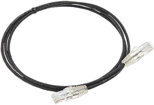 Startech.com 1,5 M CAT6 Кабел - Тенок кабел за лепенка CAT6 - Црн - конектори за Snagless RJ45 - кабел Gigabit Ethernet - 28 AWG
