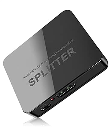 FZZDP -компатибилен 4K Splitter 1 во 2 Out 1080p 3D адаптер за адаптер ТВ -кутија за компјутерски кутија VR Display Converter Converter