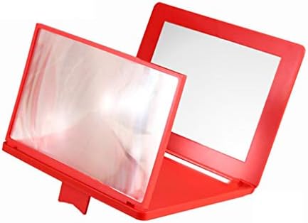 Преносен проектор екран на црвен телефонски екран за зголемување на екранот 3D HD засилувач на екранот за мобилен телефон со