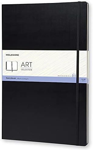 Скица за уметност Молескин, тврда покривка, средна обична/празна, црна, 88 страници