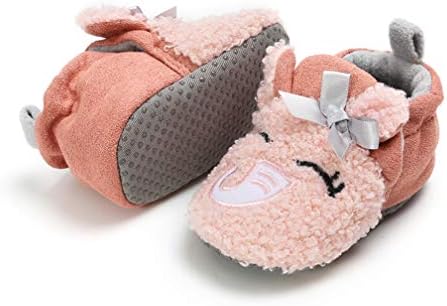 Бебе момчиња девојчиња меки кадифен папучи животински чизми за деца за новороденчиња за новороденчиња зимски куќи чевли