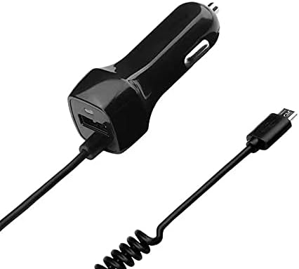 Полнач за автомобили во Boxwave Carger компатибилен со JBL Tune 125TWS - CAR Charger Plus, Carger Charger Extra USB порта со интегриран кабел