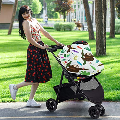 Слатко, капаци на седиштето за бебиња за бебиња - високо столче за покривање на шамија, мулти -употреба на крошна на автомобили,