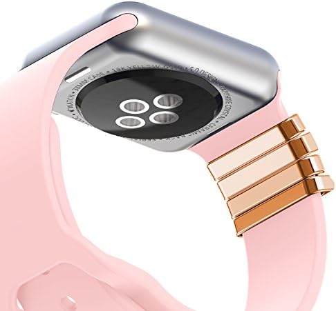 Gelishi 4PCS Sparkles Sparkles јамки компатибилни со Apple Watch Bands Серија 6/5/4/3/2/1, Декоративни прстени јамки компатибилни