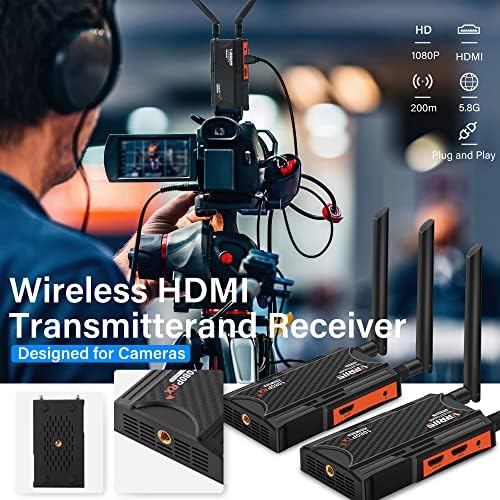 Безжичен HDMI предавател и приемник, 1 предавател и 4 приемници