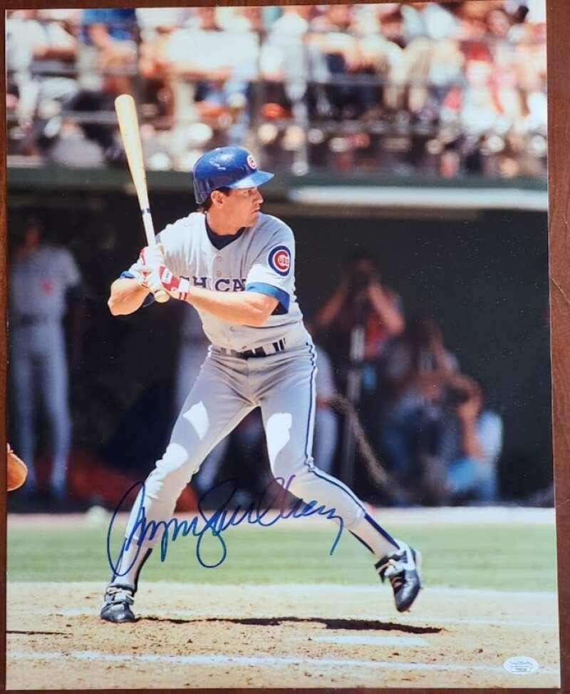 Ryne Sandberg JSA COA потпиша 16x20 фото -младенчиња Autograph - автограмирани фотографии од MLB