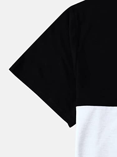 Fioxa Облека со две парчиња за мажи мажи, графички графички бои и шорцеви за половината за влечење