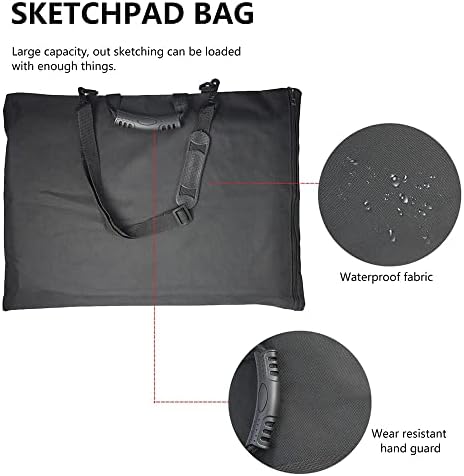 Opwele A3 најлон водоотпорно уметничко портфолио тота торба уметничка торба за цртање табла за табла за цртање на табла за цртање на табла