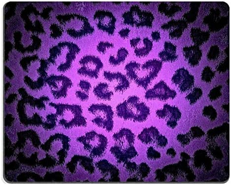 Подлога За Глувци Природна Гумена Подлога За Глувци Виолетова Леопард Печатење Крзно Кожа