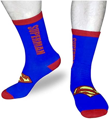 Алахејк Смешни Чорапи 5 Пакет Марвел Цртан Филм Екипаж Чорапи За Мажи Жени Големина 10-13