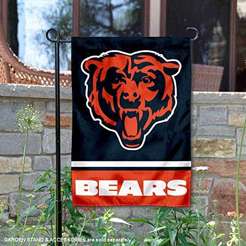 Чикаго мечки мечки лого на главата двострано градинарско знаме