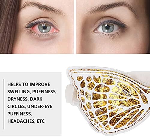 Пакет за терапија со очите на гел, олеснување на стресот, замрзнат топла ладна компресија за очи за суви очи за жени за мажи