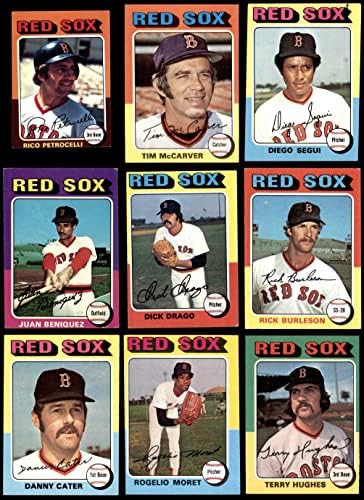 1975 Топс Бостон Ред Сокс во близина на екипата сет Бостон Ред Сокс ВГ+ Ред Сокс