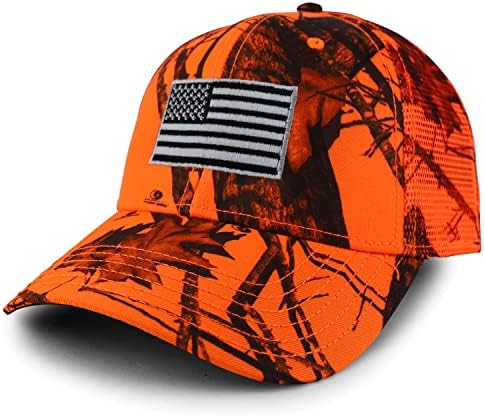 ArmyCrew XXL сиво американско знаме извезено ловечко камуфлажа Капаџија капа
