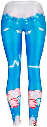 Lmsxct жени грди Божиќни хеланки Ултра месарка меки еластични хулахопки мода 3Д печатени високи половини атлетика јога панталони