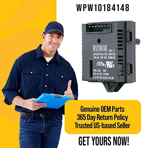 WPW10184148 Прекинувач за температура на вода за мијалник - го заменува AP6016496, W10184148, 1468990, PS11749784, W10113058