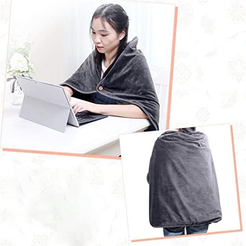 AxlxxxWem Shawl Shawl, Flannel ткаенина Зимска куќа/Патувачки USB полнење Електрично загревање на влохови за топлина- Загревање на рамото/нозете,