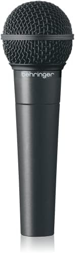 Behringer XM8500 & на сцената пена од типот на топката од типот на микрофон, црна боја, црна
