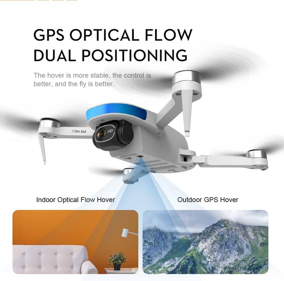 Feichao 5G GPS преклопување дрон: Професионална воздушна камера со двојна WiFi, мини големина со серво гимбал, еден клуч враќање