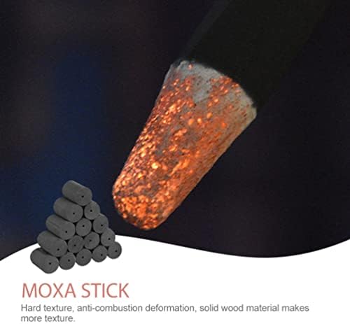 Додатоци на Beavorty Black Decor 54pcs Moxibustion Sticks Moxibustion Rolls Moxa Sticks Кинески црв дрво Мокса стап за acupoint црна декор
