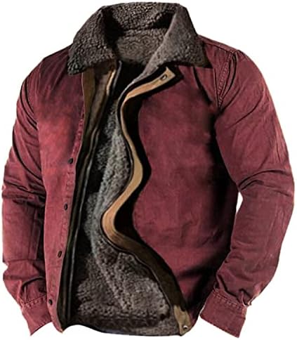 Јакни за мажи спортови џемпер со долги ракави патент лабава памучна јакна палто масти и јакни стилски