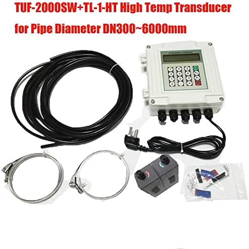 HFBTE TL-1-HT Ултразвучен мерач на проток на проток TUF-2000SW DN300 ~ 6000мм Трансдуцер со висок темперамент -30 ~ 160C со дизајн на леана